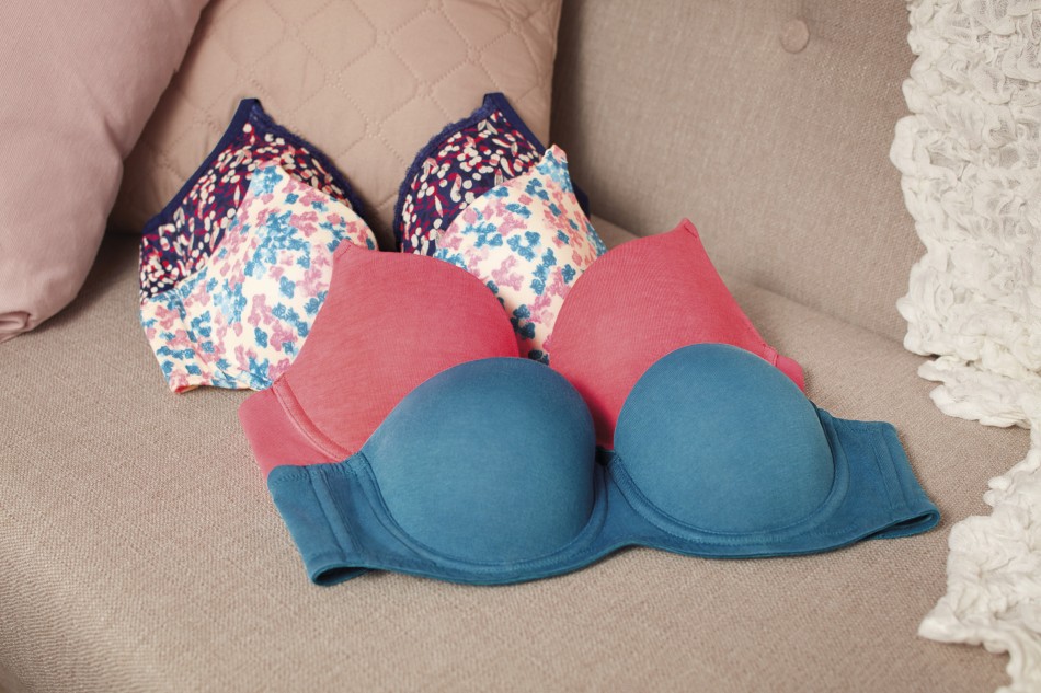 Get Charmed with Amante Bra blue.pink & dots Bra Print nature collection