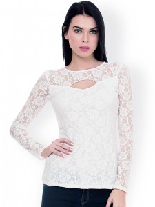 Fab Alley White Lace Top