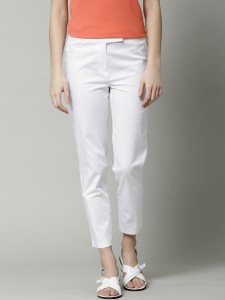 White Formal Trousers by Marks & Spencers