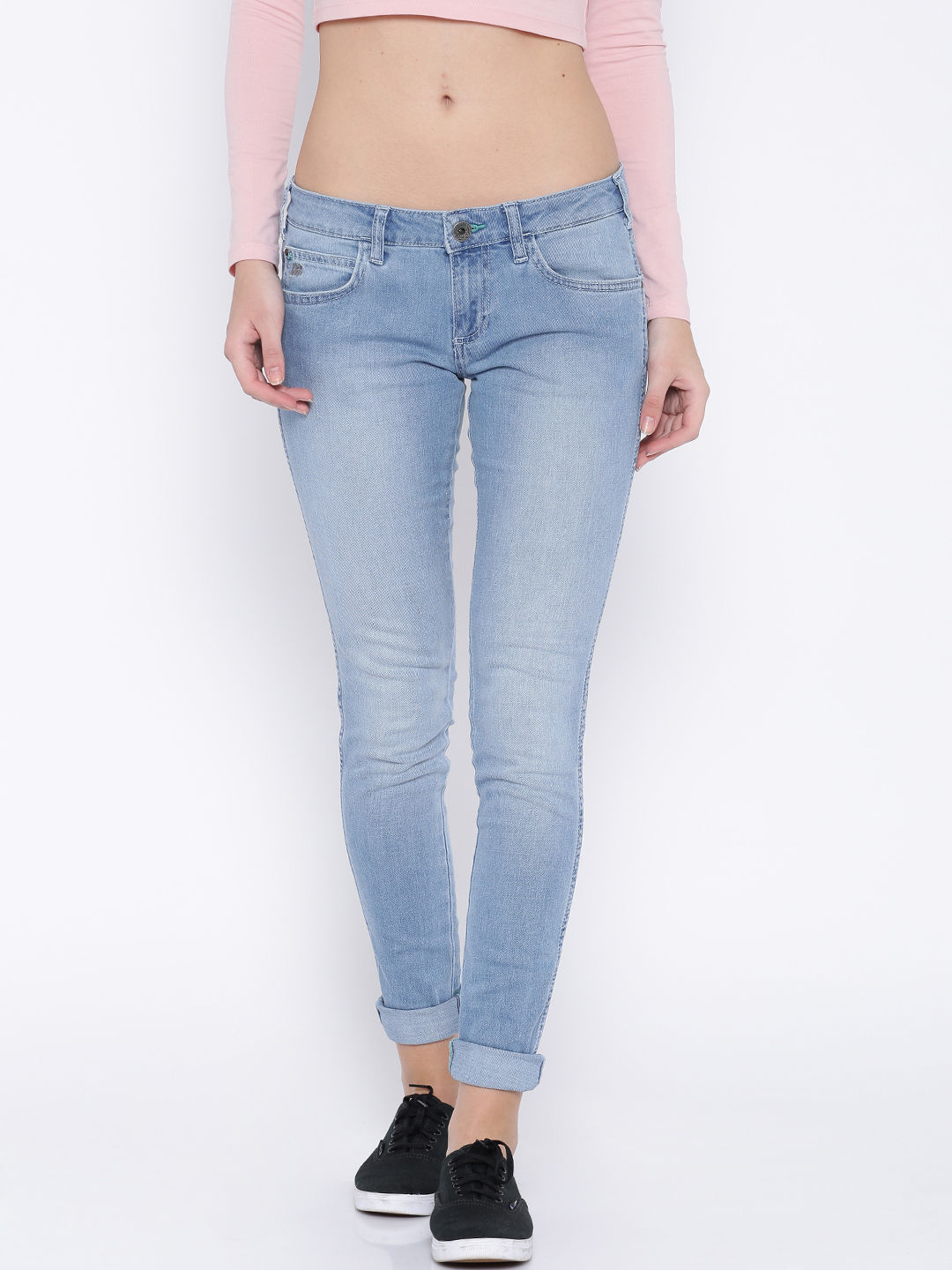Blue Jeggings Fit Jeans Wrangler For women