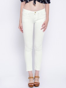 Flying Machine White Veronica Fit Jeans