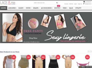 Lace & Me E-commerce Website by Veena Soni