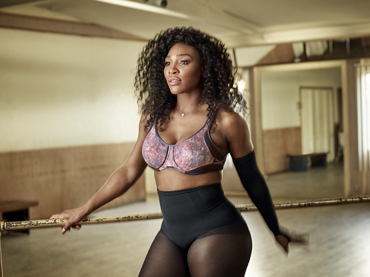 Serena Williams has taken some time off the court to star in a new underwea...