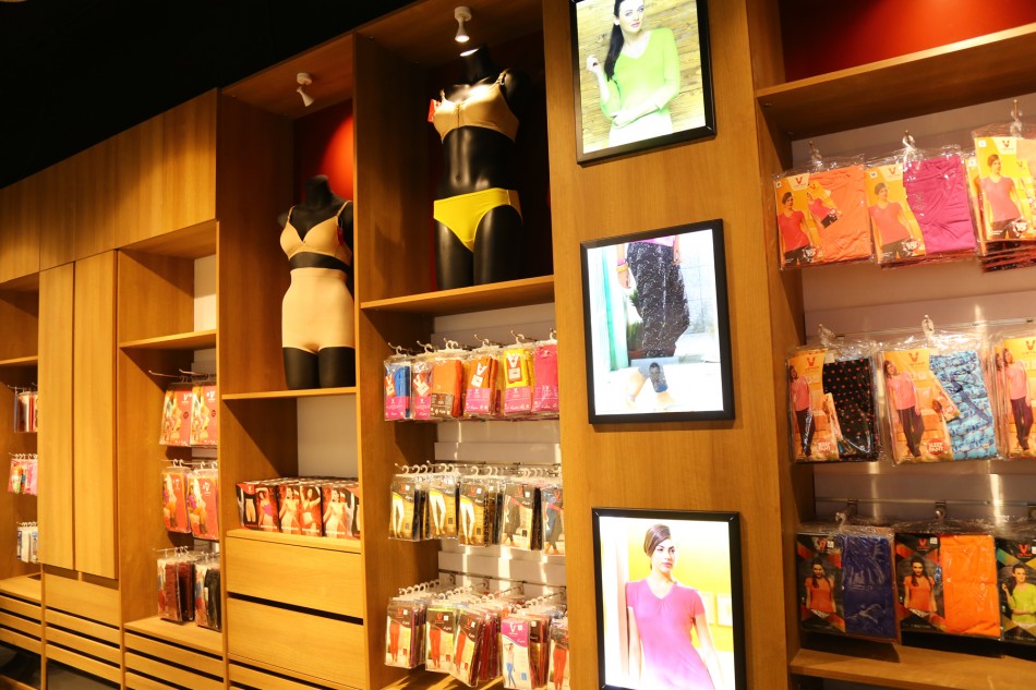 Mannequins In Bra And Panties & other innerwear & Loungewear Products hanging on racks v-star store