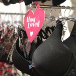 black bra hanging on enamor store oberoi mall mumbai