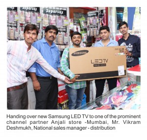 Handling Over New Samsung LED Tv