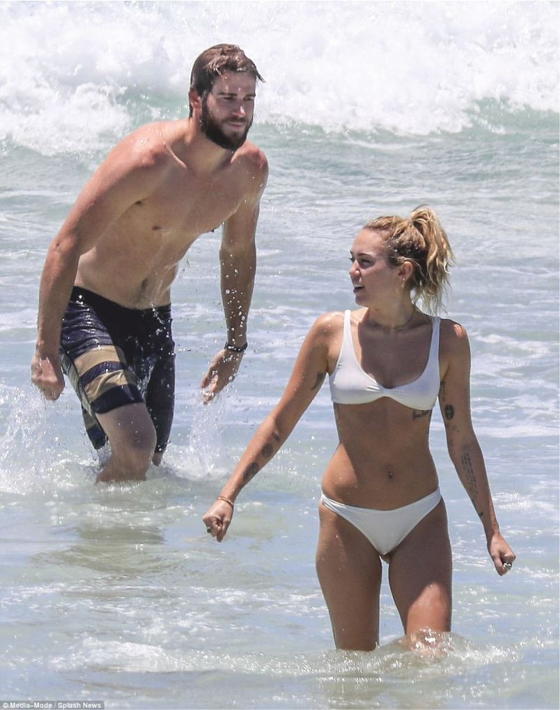 Miley Cyrus rocking the beach_claims-she-is-secretly-married