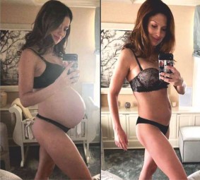 Alec Baldwin's wife, Hilaria flaunts her great figure in lingerie only 12 days after giving birth - 1