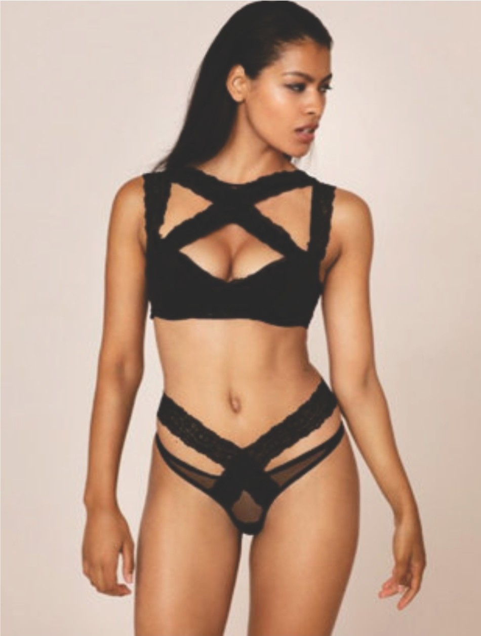 Agent Provocateur dominatrix inspired lingerie set