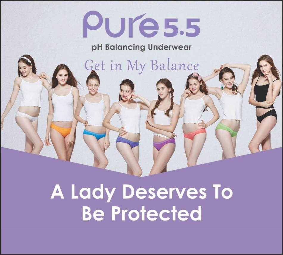 pH balancing underwear ''pure 5.5''
